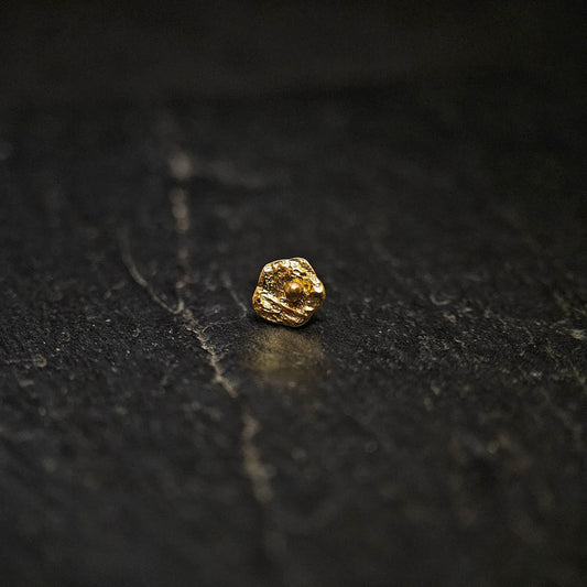 Sunny side up - 14ct solid gold threadless end.
