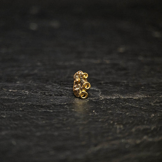 Constellation - 14ct and 18ct solid gold threadless end.