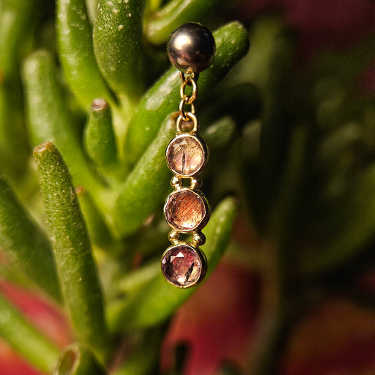 The Aligned - Amethyst 18ct solid gold - Charm