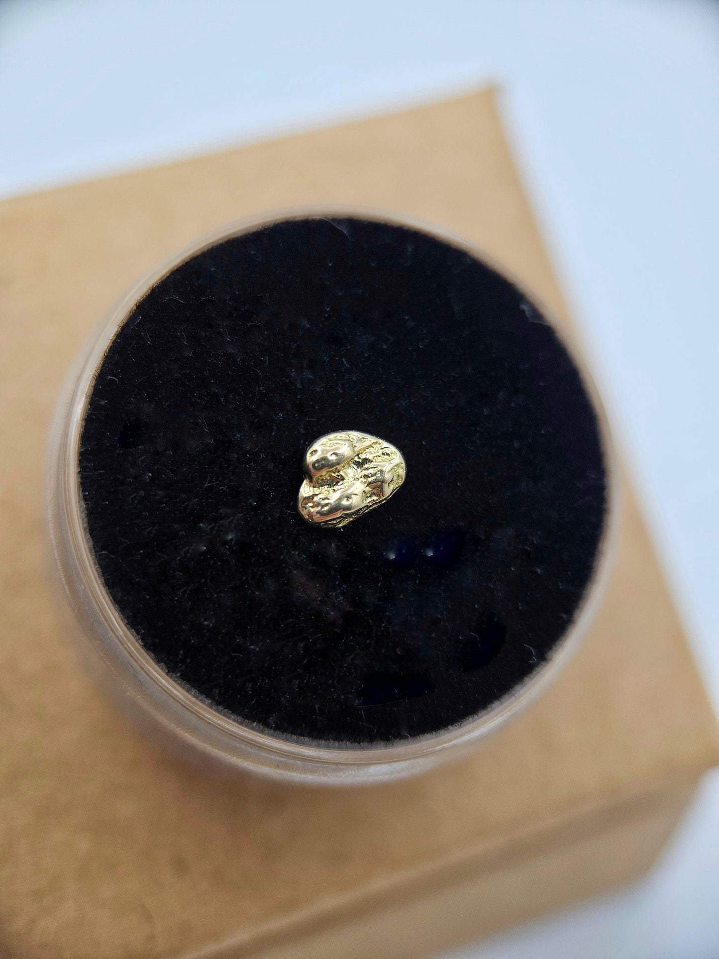 Textured Cloud - 14ct solid gold threadless end