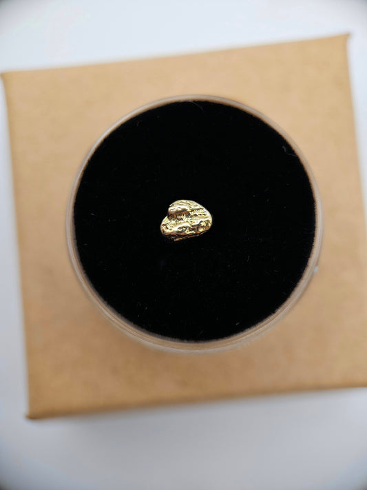 Textured Cloud - 14ct solid gold threadless end